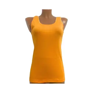 Donex 2 Pack Top Kwaliteit Dames Hemd - 100% Katoen - Oranje - Maat L