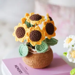 All-in-One Zonnebloem Haakset – Alles Wat Je Nodig Hebt! – Perfect Als Creatief Cadeau Voor Haar