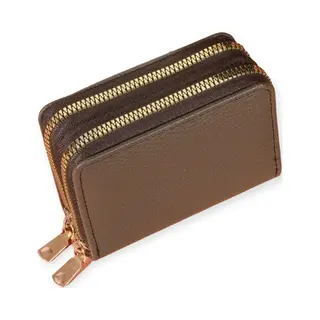 Dames Portemonnee - Leer- Immitatieleer - Taupe - Pasjeshouder - Pasjes - Portemonnee