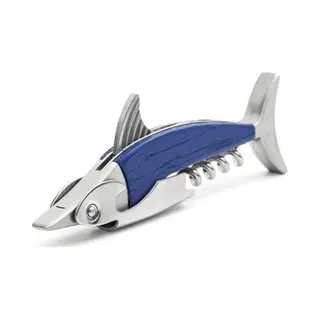 Kikkerland CS22 corkscrew Standard corkscrew Blue, Stainless steel
