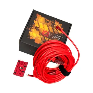 IQwire Qwire Formula 15G, Tether Cable Red, 5m, Intelliconnect Usb C Connectoren, Metal Boosters, Right Angle