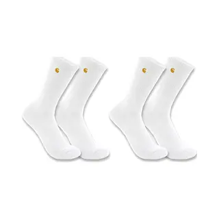 Carhartt Socken Midweight Crew Sock 2 Pack SC2252-M White-M