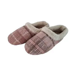 Viva Dames Pantoffel - Zachte Voering - Maat 37 | Kleur Roze - Geruit