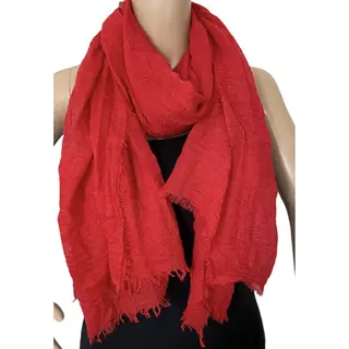 Dames Effen Kleur Sjaal Rood