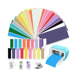 Oracal vinyl 40 Vellen Zelfklevend Vinyl Voor Cricut Joy - Premium Plotterfolie Met 4 Transferfolies