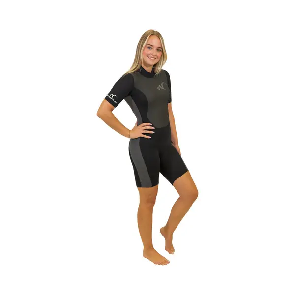 Watrflag Shorty Adelaide Fn - Dames - 3mm Neopreen - Zwart/grijs Xl thumbnail