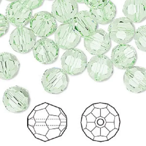 Swarovski Elements, 18 Stuks Swarovski Ronde Kralen, 8mm, Chrysolite, (5000) thumbnail