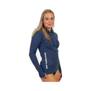 Watrflag Neopreen Hoodie Ipanema - Dames - Blauw - 1, 5 Mm Neopreen Hoodie Voor Allround Watersport Xxl
