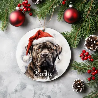 Kerstboom Hanger Cane Corso Met Naam