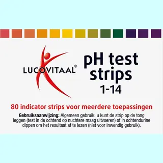 2x Lucovitaal Zuur Base Ph Strips 80 Stuks