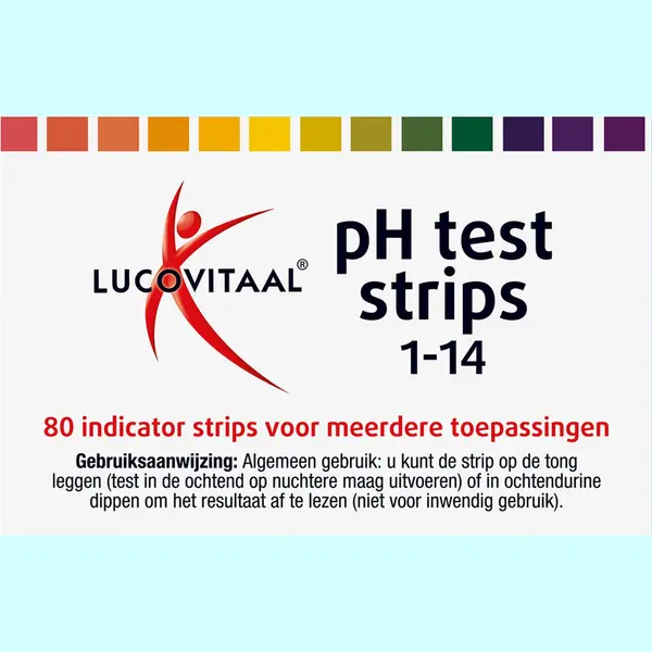 2x Lucovitaal Zuur Base Ph Strips 80 Stuks thumbnail