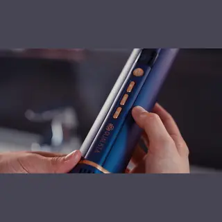 Qualista Multistyler Pro - Föhn - 1400W - 7 Opzetstukken - Luxe Lederen Box - Ionen Technologie - Airwrap Functie - Blauw