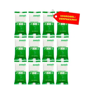 Swash Washandjes - Parfumvrij - 12x 8-pack Voordeelverpakking
