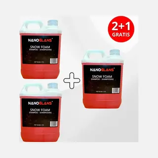 Nanoglans Snow Foam Shampoo 2.5L | Voorwas | Voordeelpakket | 7.5L | Krachtige Reiniging En Bescherming - Ideaal Voor Gecoate Oppervlakken