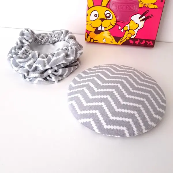 Snuggle Safe/ Ice Pod Hoesje Elastiek Slaaplekkerzacht Grijs Wave thumbnail
