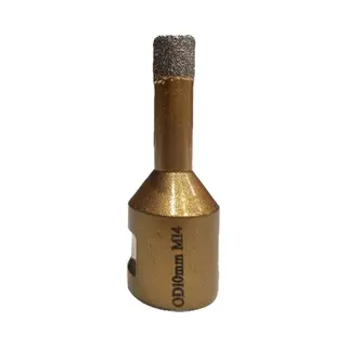 Perfect Results Diamantboor-Droog-10mm-10-mm-M14-Tegelboor-Wax-Gekoeld-(Voor-Op-Haakse-Slijper)
