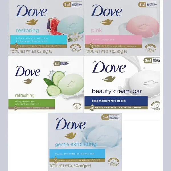 Dove Zeep - Mix - Voordeelverpakking/Dove Beauty Cream Bar/Dove Restoring/Dove Pink/Dove Refrehing/Dove Gentle Exfoliating thumbnail
