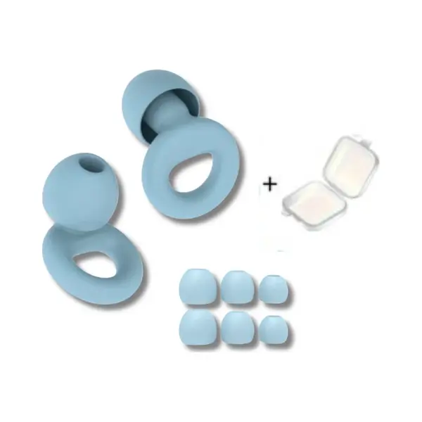 Oordoppen Voor Slapen - Earplugs - Reizen - Overprikkeling - Earplugs - Blauw - Snr 26 Db - Sleep Plugs - Inclusief Opbergdoosje - Festival Oordopjes thumbnail