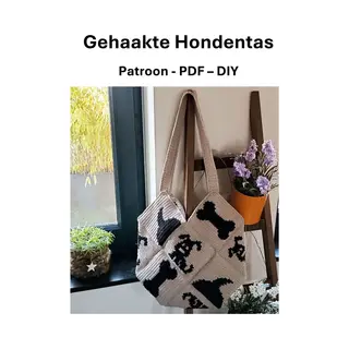 Haakpatroon - Honden - Pdf - Haken - Diy- Tote Bag
