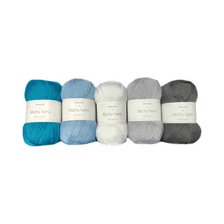 Bollen Bundel - 70% Bamboe 30% Katoen Haakgaren - 5 Bollen Pakket - 5 X 50gram - Ocean (003) - Baby Bamboo - Micha Yarns