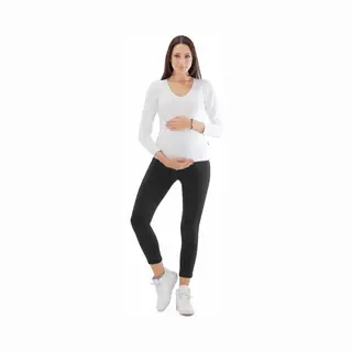 Mamsy - Barcelona - Zwangerschapslegging Uit Ademend Katoen -7/8- Blauw - Xs
