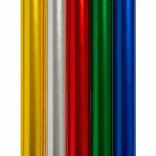 Cadeaupapier - "Metallic Classics" - (5 Stuks) – 150×70 Cm – Goud, Zilver, Rood, Groen, Blauw - Inpakpapier - Glanzend - Chic - Duurzaam
