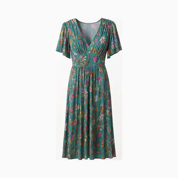 Jimi Fei Paris – Maxi Jurk Tropische Botanica – One Size – Zomers En Vrouwelijk Met Flowy Fit thumbnail