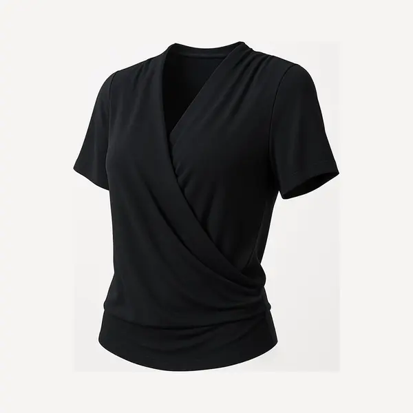 Stella Fiora Overslagtop Dames - Zwart - Elegant - Travelproof thumbnail
