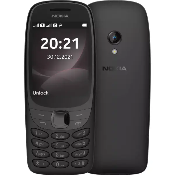 Nokia 6310 4G Zwart, Daul Sim, 2, 8 Inch Display, Internet Browser, Vga Camera, Fm Radio thumbnail