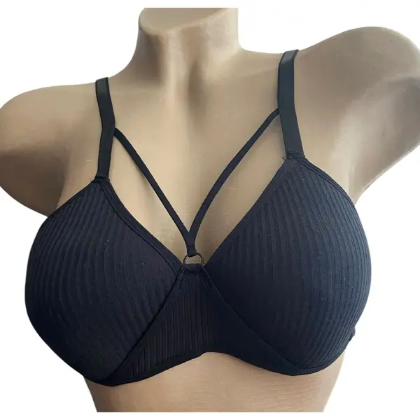 Dames Katoenen Beha 8873 Voorgevormd Zonder Beugel 44/100 Maat 85B Zwart thumbnail
