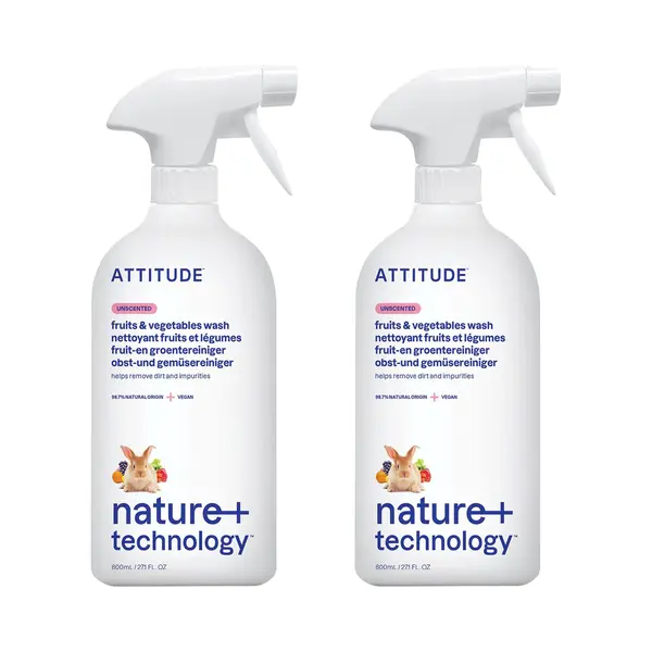Attitude Groente- En Fruitreiniger Bundel - Spray - 800ml Eco - Duurzaam thumbnail