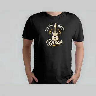 Roly Let The Music Speak - T Shirt - MusicLovers - MusicVibes - Rock - FeelTheBeat - MuziekLiefhebbers - MuziekVibes - VoelDeBeat - StemAf