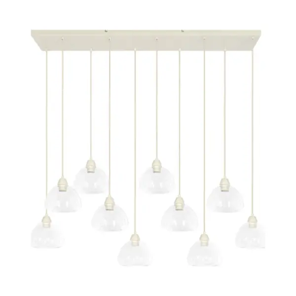 Light & Living - Hanglamp Bisho - 120x19x14cm - Wit thumbnail