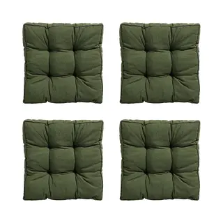 Madison - Zitkussen Florance Panama Green - Ca. 47x47 Cm - Set Van 4