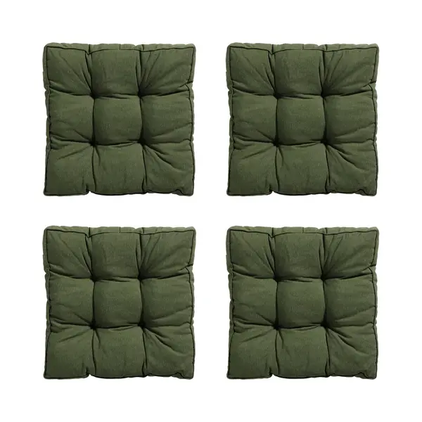 Madison - Zitkussen Florance Panama Green - Ca. 47x47 Cm - Set Van 4 thumbnail