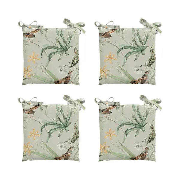 Madison - Zitkussen Toscane Grasse Green - Ca. 46x46 Cm - Set Van 4 thumbnail