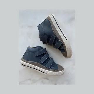 Jongenssneaker Blauw Velcro Met Beschermtop Lunella Maat 31