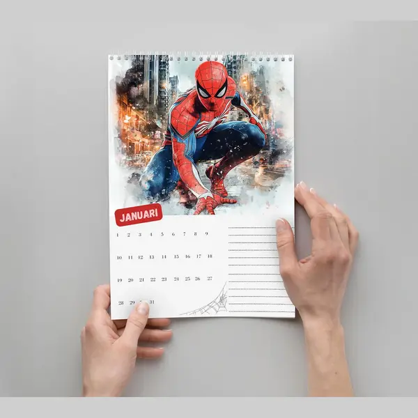 Holland Rose Verjaardagskalender Marvel Legends - Kalenders - Spiderman Kalender - Maandkalender - Marvel Avengers - A4 thumbnail