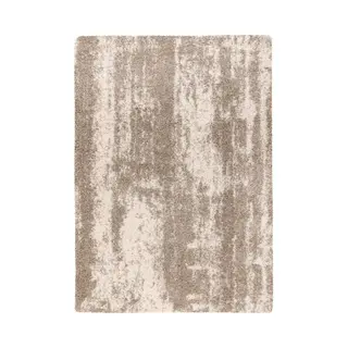 Muratap Mirage Shaggy - Hoogpolig Vloerkleed, Luxe Gemeleerd Modern Tapijt | Beige Creme- 160x230 Cm