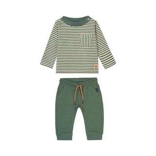 Noppies Baby Kledingset Shirt Goni En Broek Greenstone Regulair Fit Duck Green Maat 86