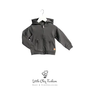 Little Chiq Baby Vest Antraciet Met Capuchon