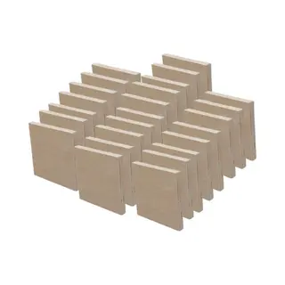Calm Goods Multiplex Plankjes Naturel - 25 Stuks - 12 X 12 Cm - Op Maat Gezaagd - Kant-en-Klaar - Knutselplankjes - Houten Bordjes