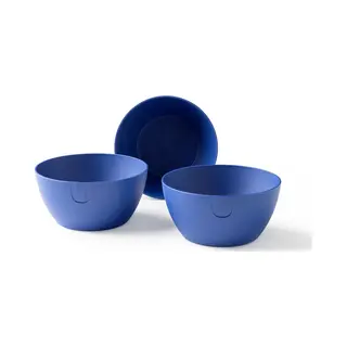 Ubite Bio-based Bowl (S) - Set Van 3 - Silicate Blauw - Ø 14 Cm - Kom/schaal/bak - Duurzaam