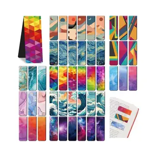 ViWaDo 96 Stuks Magnetische Bladwijzers – Leuke & Mooie Boekenleggers Met Sterke Magneet – Pagina Markers Voor Lezen, School & Kantoor – Cadeau Voor