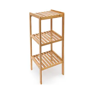Badkamerrek Van Bamboe Met 3 Planken - HxBxD, Ca. 79 X 33 X 33 Cm - Voor Keuken Of Badkamer, Stijlvol Natuurlijk