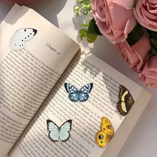 ViWaDo 5x Magnetische Boekenleggers – Vlinder Design – Sterke Bladwijzers Voor Boeken, Journals & Cadeaus