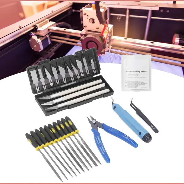 3D-printergereedschapsset, 3D-afdrukgereedschapsset Inclusief Ontbraamreinigings- En Verwijderingsgereedschap, Professionele 3D-afdrukgereedschapssets thumbnail