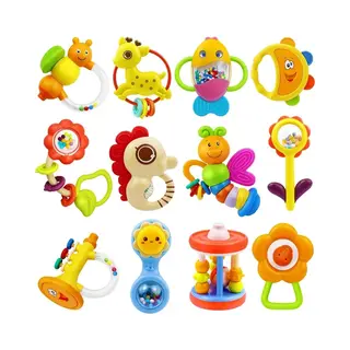 Sch® Baby Speelgoed 3 Maanden - Baby Speelgoed- Veelkleurig- 3cm X 3cm X 3cm