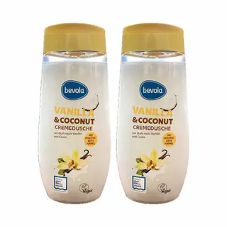 Bevola Douchegel - Vanilla & Coconut - Multipack | Set Van 2 - 2x 300ml | Vegan - Rijke Verzorging