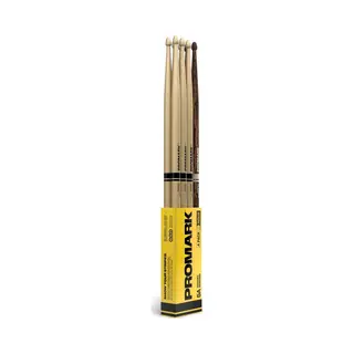 ProMark Rebound 5A Hickory Drumstick, Eichelholzspitze, FireGrain Bonus 4er-Pack